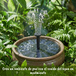 🌸 Fuente Solar Decorativa Flotante – Sin Electricidad