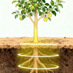 Fertilizante de liberación controlada para frutales